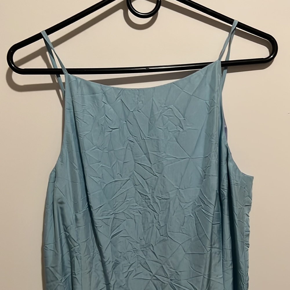 INC International Concepts 100% silk maxi dress - light blue - size 8 - Picture 8 of 8